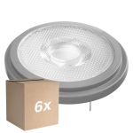 Confezione Multipack 6x Ledvance Superior Faretti LED Riflettore G53 AR111 7.4W 450lm 24D - 927 Bianco Molto Caldo | Miglior resa cromatica - Dimmerabile - Sostitua 50W