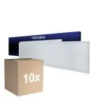Confezione Multipack 10x Noxion Pannello A LED Delta Value V5 28W 3920lm - 830-840 CCT | 120x30cm - UGR